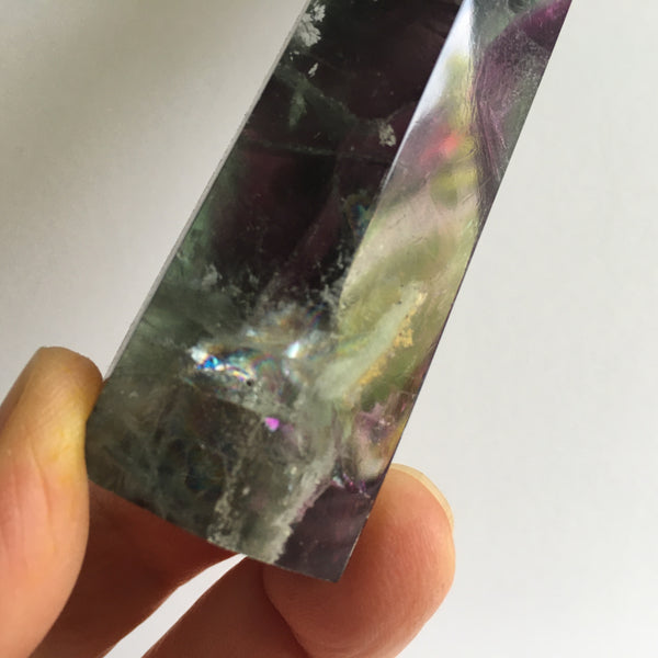 Banded Fluorite Palm Stone - 27.95