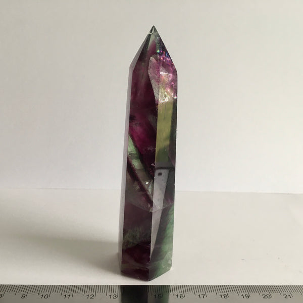 Banded Fluorite Palm Stone - 27.95