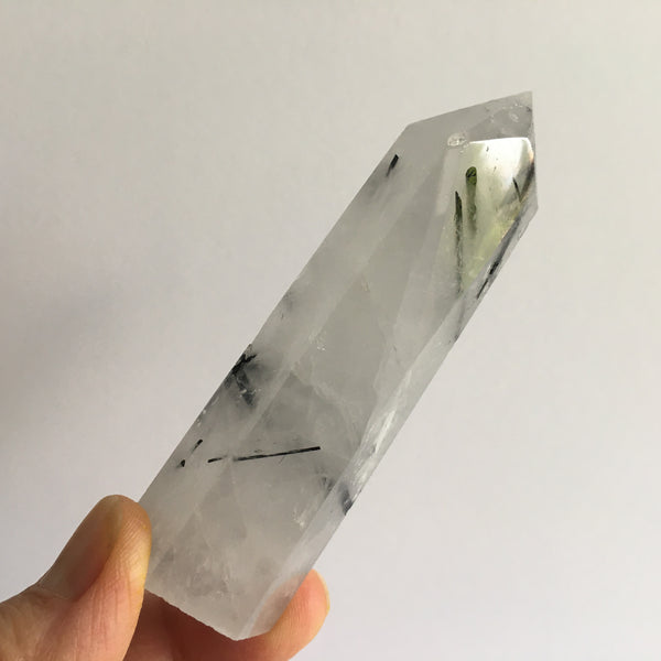 Black Tourmaline in Quartz Tower - 29.95