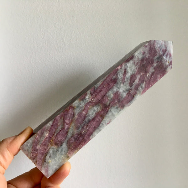 Pink Tourmaline in Quartz Tower - 189.95