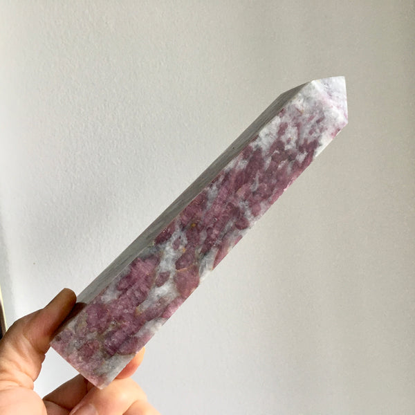 Pink Tourmaline in Quartz Tower - 189.95