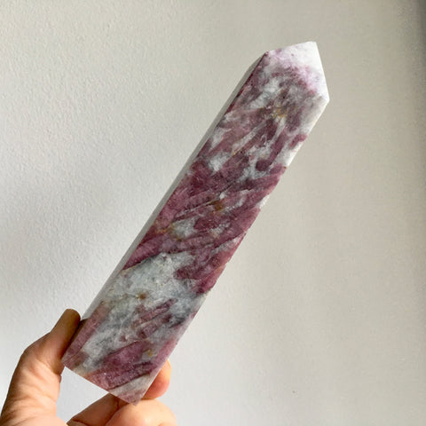 Pink Tourmaline in Quartz Tower - 189.95