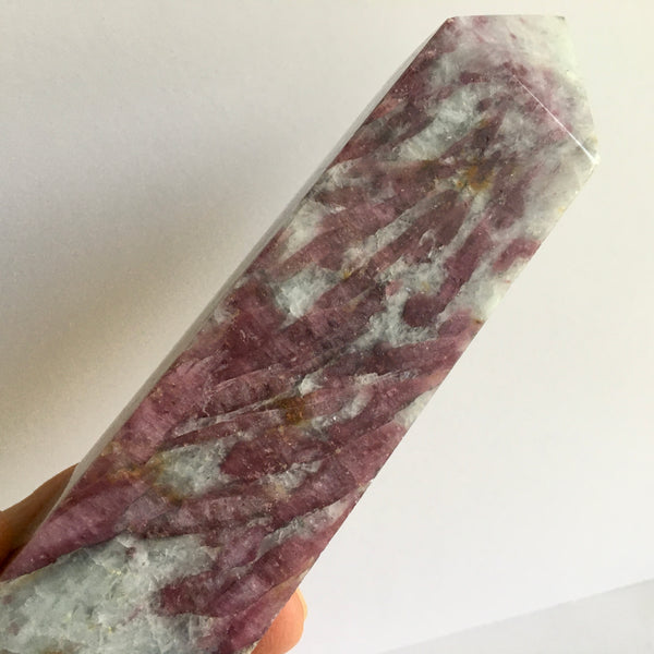 Pink Tourmaline in Quartz Tower - 189.95