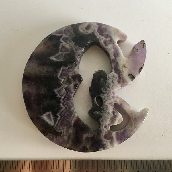 Dream Amethyst Moon & Fairy Carving - 49.99