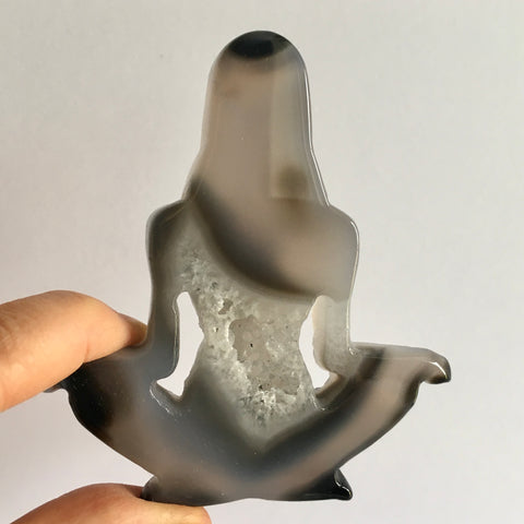Agate Druzy Yoga Carving - 49.98
