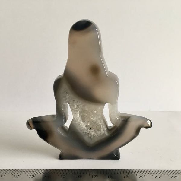Agate Druzy Yoga Carving - 49.98
