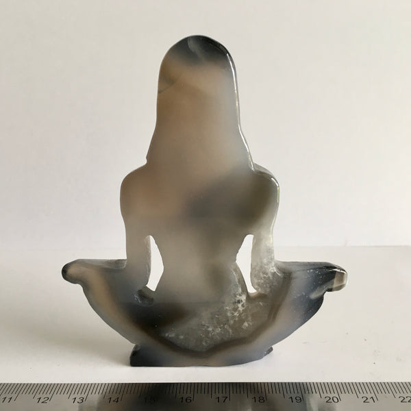 Agate Druzy Yoga Carving - 49.98