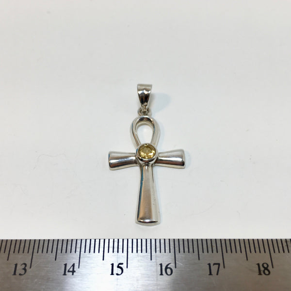 Citrine Egyptian Ankh Pendant - 39.99