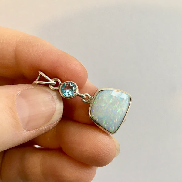 Triplet Opal with Blue Topaz - Pendant