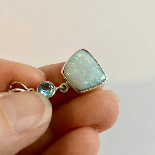 Triplet Opal with Blue Topaz - Pendant