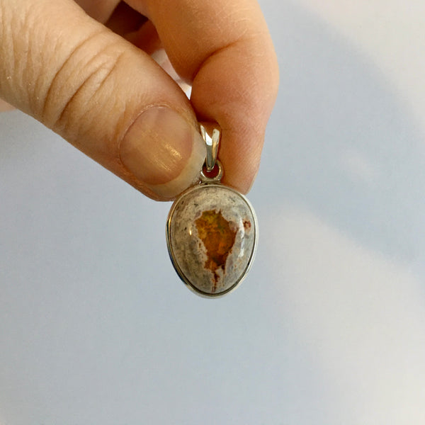 Fire Opal Pendant - 78.99