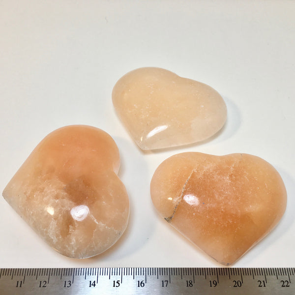 Orange Selenite Heart - 15.00 - SALE PRICE IS 6.99