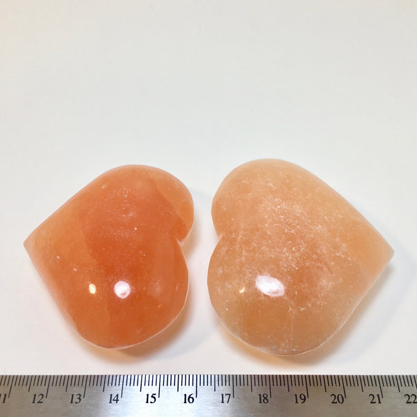 Orange Selenite Heart - 11.99