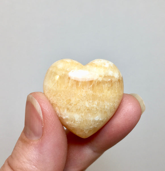 Orange Calcite Heart - 10.99