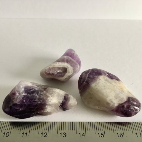 Chevron Amethyst Tumbled - 2.99