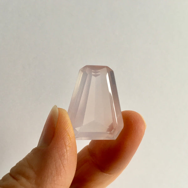 Facetted Rose Quartz Crystal - 34.94