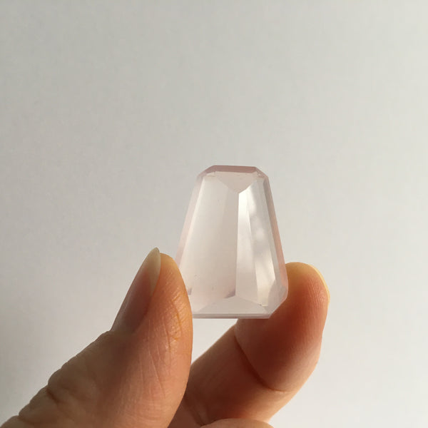 Facetted Rose Quartz Crystal - 34.94