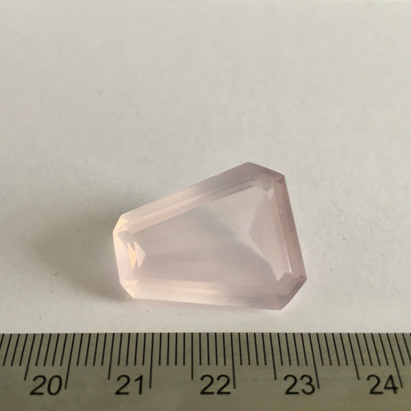 Facetted Rose Quartz Crystal - 34.94