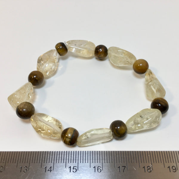 Citrine and Tiger Eye Bracelet - 19.99 reduced to 8.79