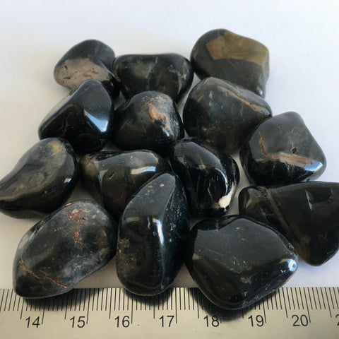 Black Agate Tumbled - 1.99