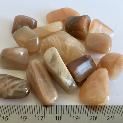 Peach Moonstone Tumbled - 2.99