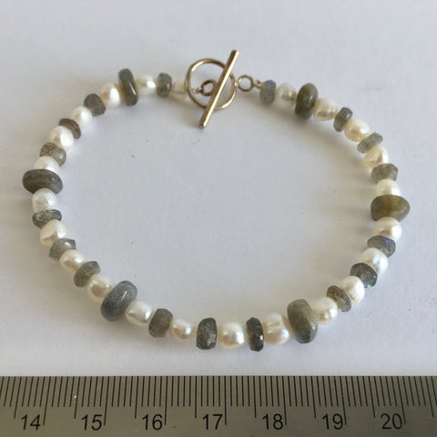 Labradorite and Pearl Bracelet - 39.99 - now 19.97