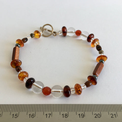 Amber Quartz Gold Stone Bracelet - 17.99 now 7.99!