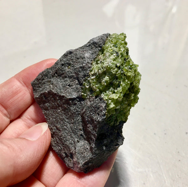 Peridot Olivine on Basalt - 15.99