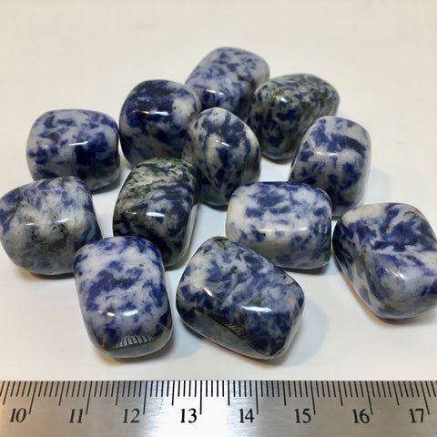 Dumortierite in Quartz Tumbled - 4.49