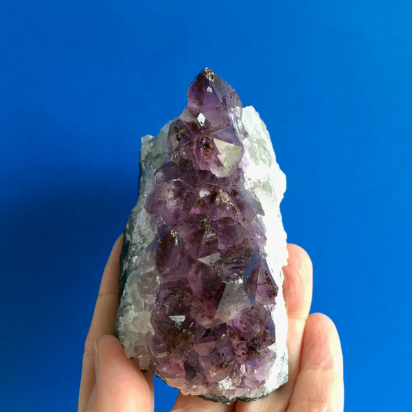 Amethyst with Cacoxenite Cluster - 39.99