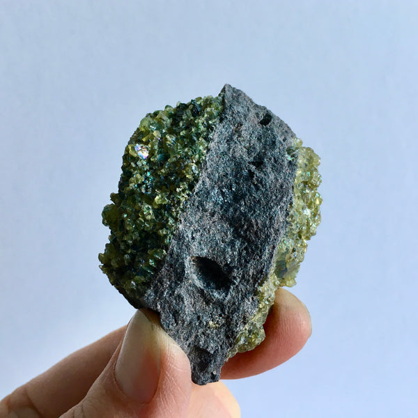 Peridot Olivine on Basalt -11.99