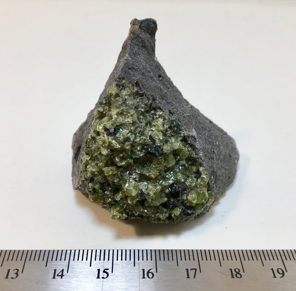 Peridot Olivine on Basalt - 14.99