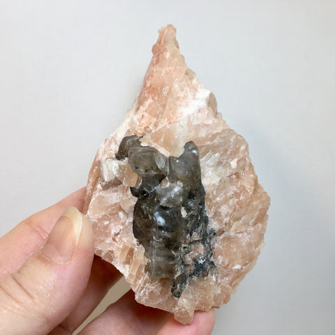 Orange Calcite Smoky Quartz - 16.99