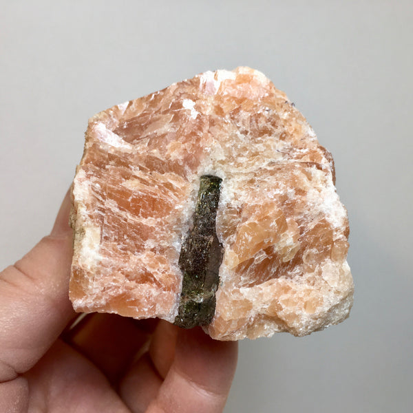 Orange Calcite Purple Fluorite - 9.99