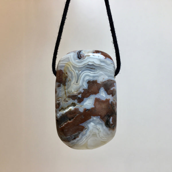 Crazy Lace Agate Pendant - 15.99