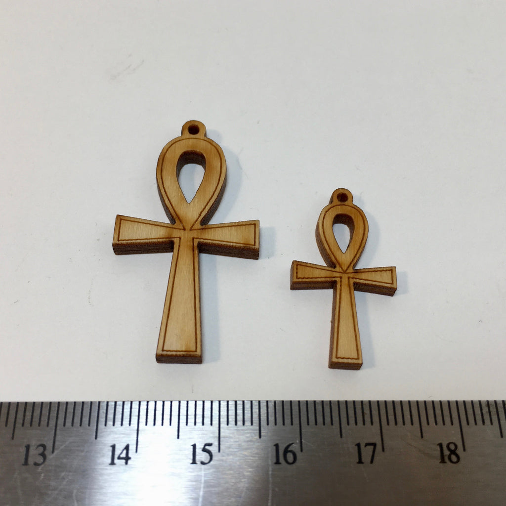 Wooden Ankh Charm - 2.99 - now 0.49 cents