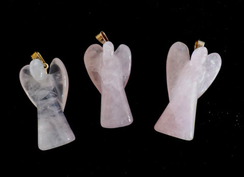 Rose Quartz Angel Pendant - 12.99 - now 4.99!